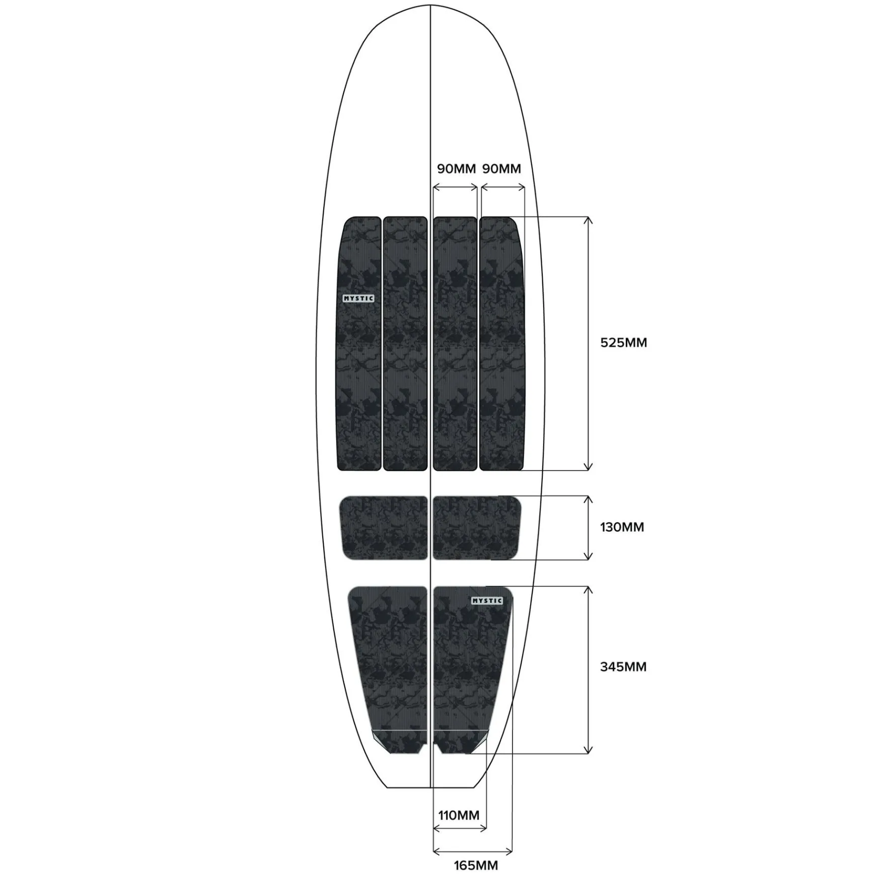 Mystic Ambush Full Deckpad> Traction Pads